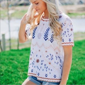 Embroidered Top